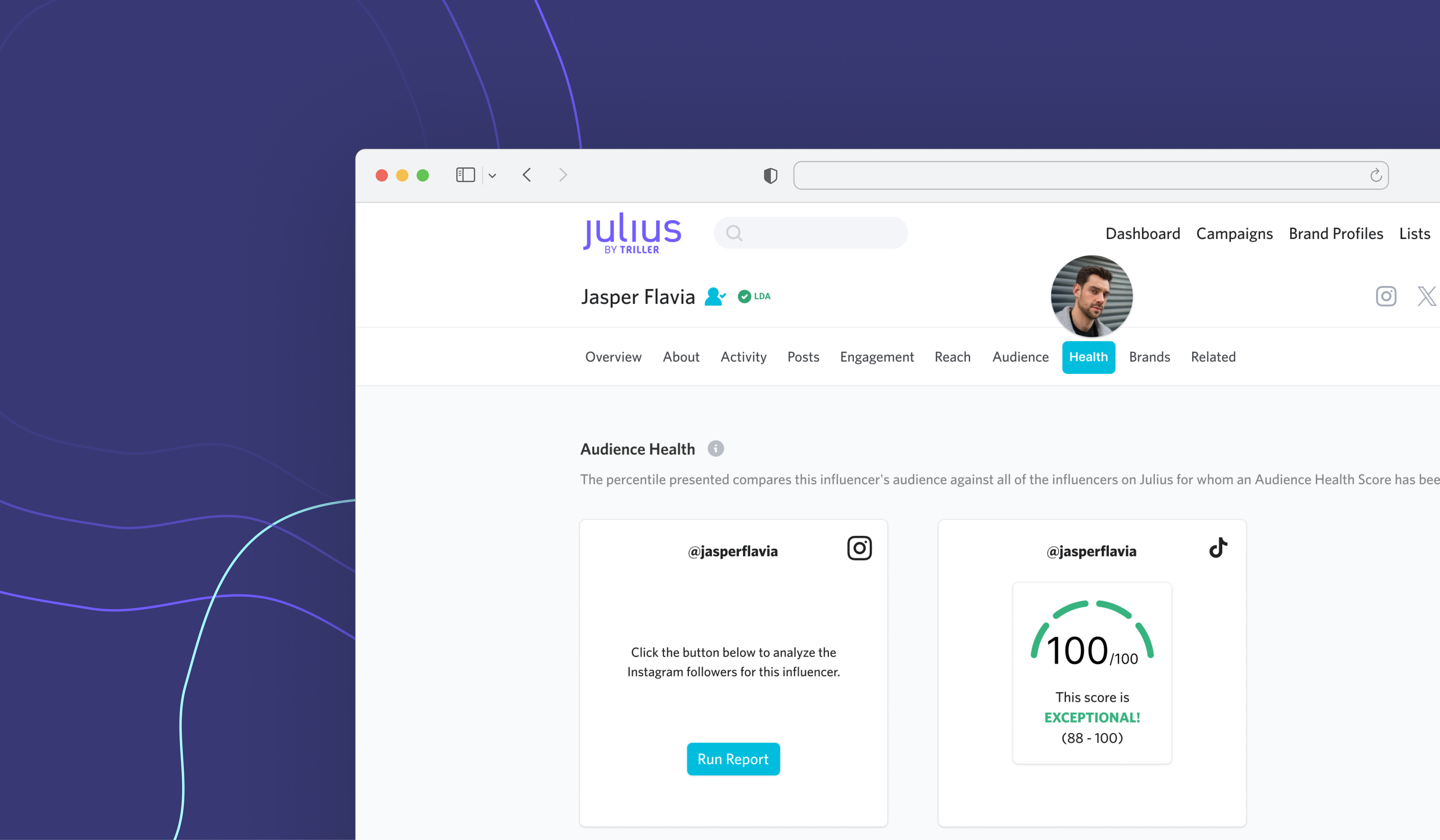 Julius Audience Health feature