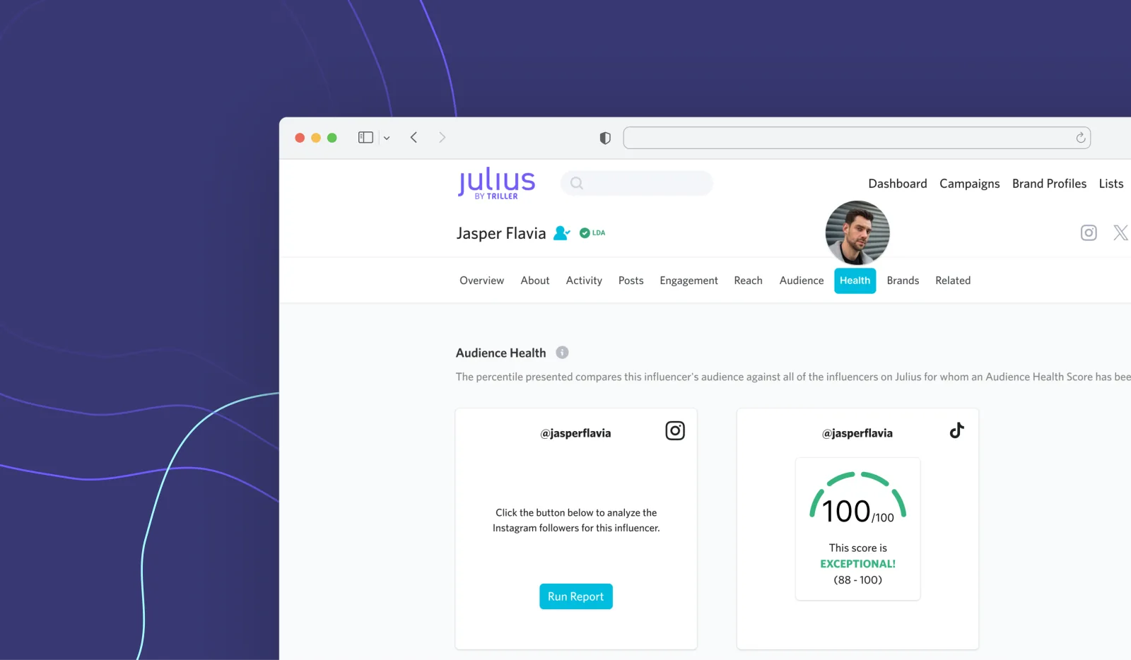 Julius Audience Health feature